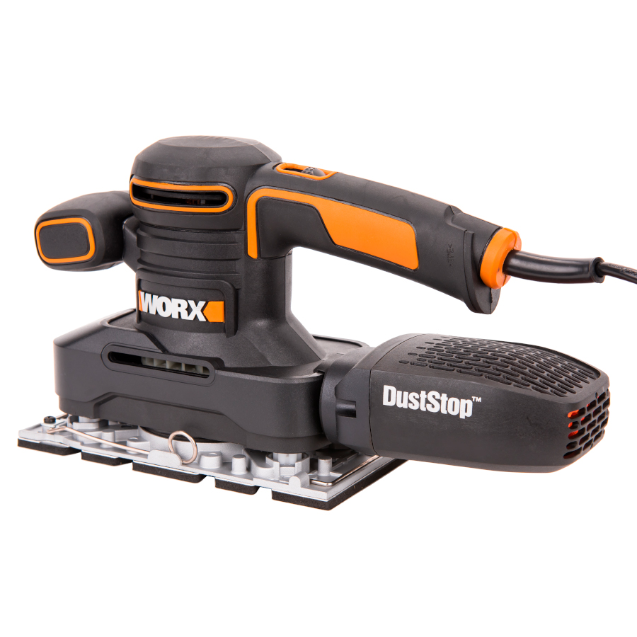 Вибрационная шлифмашина электрическая WORX WX641, 220V, 250 Вт, щеточная –  купить оригинал | Worx WX641 в Москве и Санкт-Петербурге с гарантией