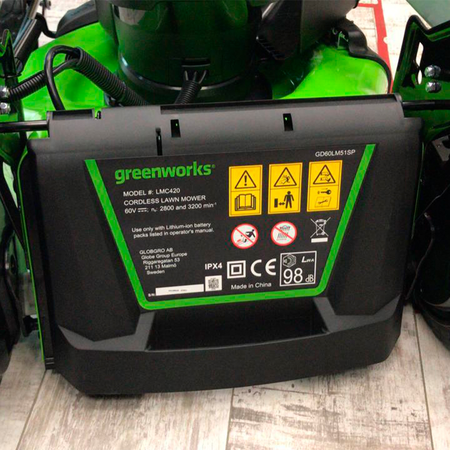 Газонокосилка Greenworks GD60LM51SP, 60V, 51 см, самоходная ...