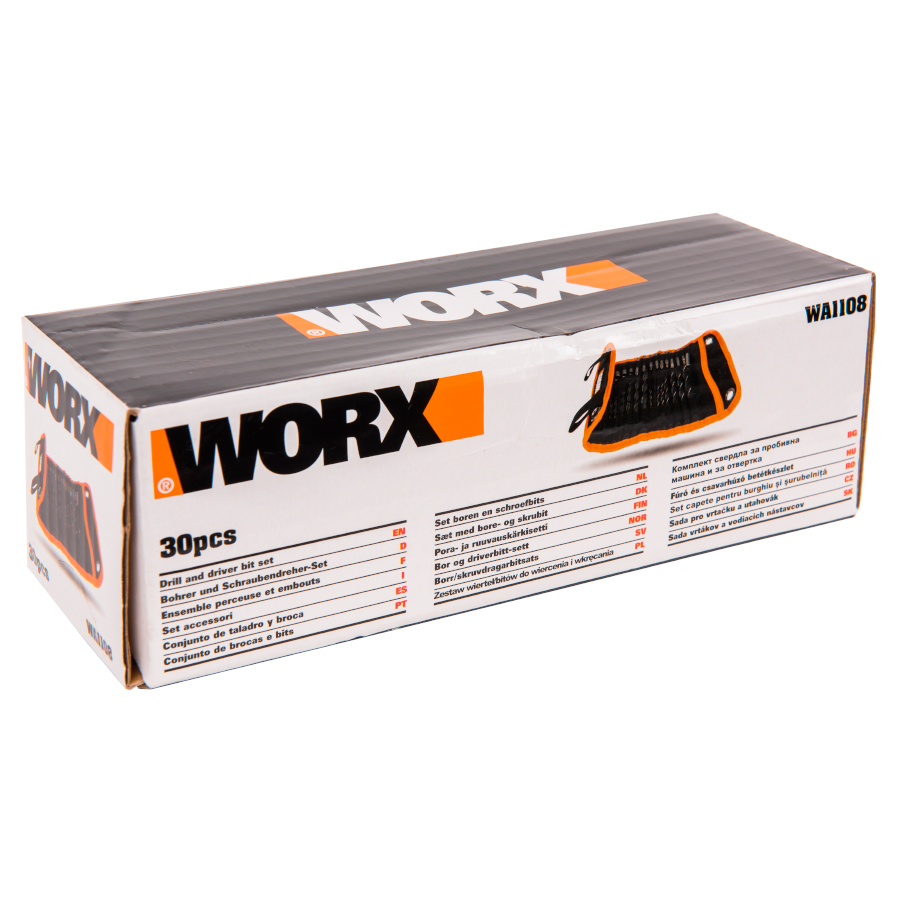 Купить Набор оснастки WORX (30 шт.) в чехле WA1108 с гарантией от официального д
