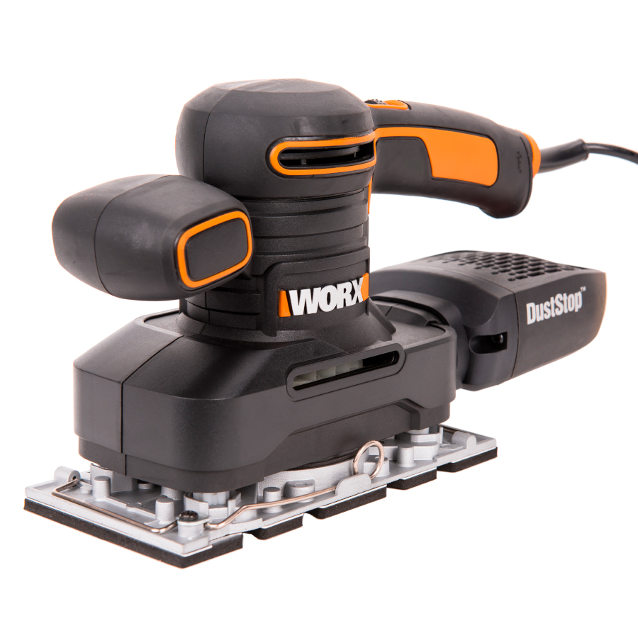 Вибрационная шлифмашина электрическая WORX WX641, 220V, 250 Вт, щеточная –  купить оригинал | Worx WX641 в Москве и Санкт-Петербурге с гарантией