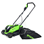 Газонокосилка Greenworks GD24LM33K2, 24V, 33 см, бесщеточная, с АКБ 2 А/ч и ЗУ