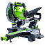 Торцовочная пила Greenworks GD24MS216K4, 24V, с АКБ 4 А/ч и ЗУ 2А