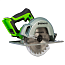 Пила циркулярная  Greenworks GD24CS, 185 мм, 24V, бесщеточная, 4 А/ч и 2 А ЗУ