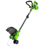 Триммер Greenworks G40LT331K5, 40V, 33 см, щеточный, с АКБ 5 А/ч и ЗУ 2А