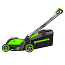 Газонокосилка Greenworks GD40LM411K5, 40V, 41 см, с АКБ 5 А/ч и ЗУ 2А