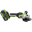 Угловая шлифмашина Greenworks GD24AG, 24V, 125 мм, бесщеточная, с АКБ 8 А/ч и ЗУ