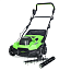 Аэратор-скарификатор Greenworks GD40SC38IIK4, 40V, бесщеточный, с 2 А/ч АКБ и ЗУ