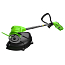Триммер Greenworks G24LT251, 24V, 25 см, щеточный, с АКБ 2 А/ч и ЗУ 2А