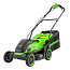 Газонокосилка Greenworks GD40LM361K5, 40V, 36 см, c АКБ 5 А/ч и ЗУ 2А