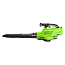 Воздуходув-пылесос Greenworks GD60BVIIK8, 60V, бесщеточный, с АКБ 8 А/ч и ЗУ 2А