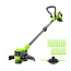 Триммер аккумуляторный Greenworks ST3002,  24V, 30 см, АКБ 2Ач и ЗУ 