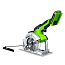 Пила циркулярная Greenworks G24MCS, 115 мм, 24V, бесщеточная, АКБ 2 А/ч и ЗУ