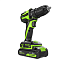 Дрель-шуруповерт Greenworks DD345K2, 24V, бесщеточная, с 2хАКБ 2 А/ч и ЗУ 2А
