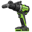 Дрель-шуруповерт Greenworks GD24DD140, 24V, ударная, бесщеточная, 4 А/ч АКБ и 2А ЗУ
