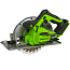 Пила циркулярная  Greenworks GD24CS, 185 мм, 24V, бесщеточная, 4 А/ч и 2 А ЗУ