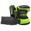 Эксцентриковая шлифмашина Greenworks OS325K5, 24V, 125 мм, щеточная, с АКБ 5 А/ч и ЗУ 2А
