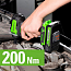 Гайковерт ударный Greenworks G24IW200, 24V, бесщеточный, 4 А/ч + 2 А зарядка